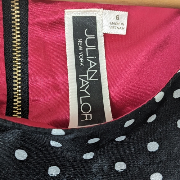 1950s Inspired Black & White Polkadot Dress - Picture 5 of 7